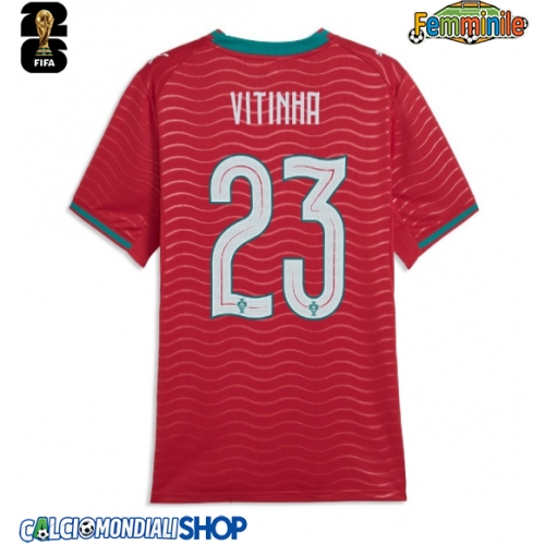 Maglie da calcio Portogallo Vitinha #23 Prima Maglia Femminile Mondiali 2026  Manica Corta
